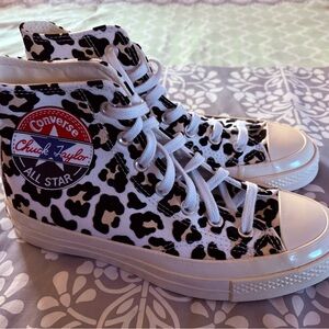 Women’s Cheetah Converse High Top Sneakers size 7.5 - New without box!